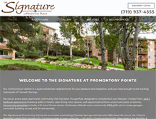 Tablet Screenshot of gbthesignature.com